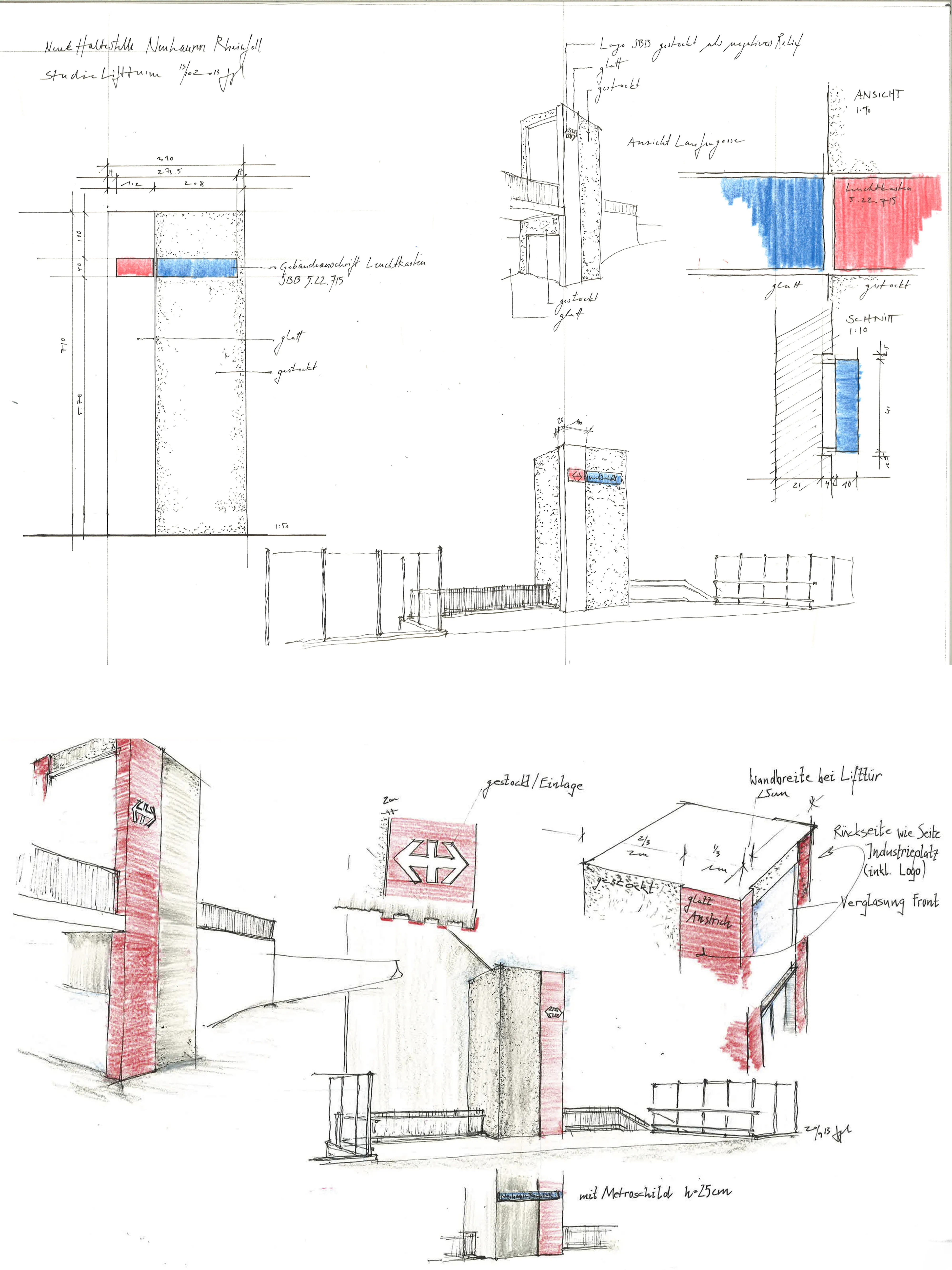 0259 Skizze Studien Liftturm