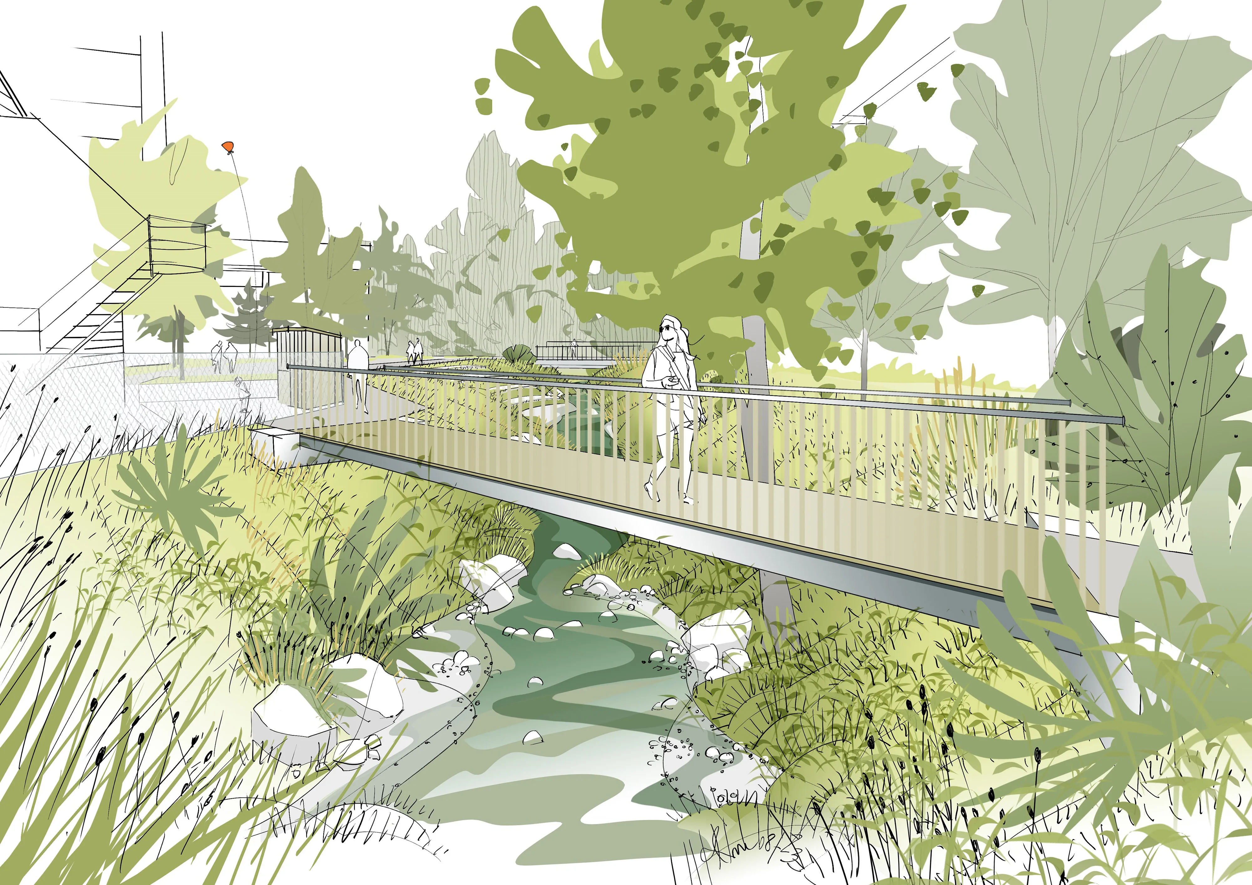 0666 Visu Sechtbach Steg Kindergarten